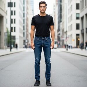 Nudie Jeans Mens 31x30* Dark Blue Slim Fit Thin Finn Denim Cotton Pants